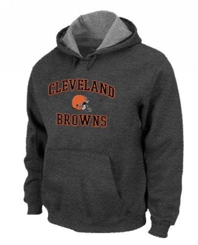 NFL Men's Nike Cleveland Browns Heart & Soul Pullover Hoodie - Dark Grey